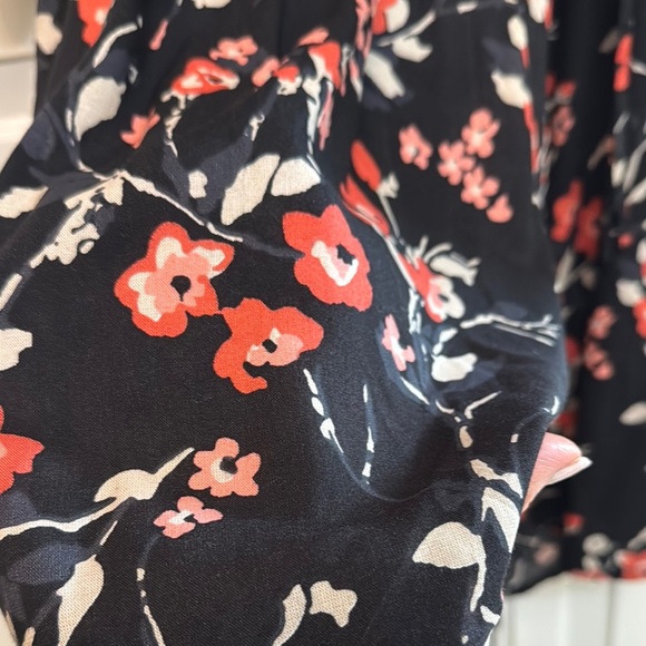 Band of Gypsies Orange and Black Wrap Dress 3/4 Sleeve V-Neck. Size M. Bohemian - Picture 7 of 7